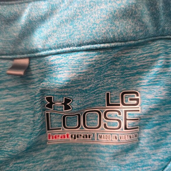 Under Armor Polo Bundle Men's L Gray Lt Blue Dk Blue Short Sleeve Loose HeatGear - Picture 9 of 16